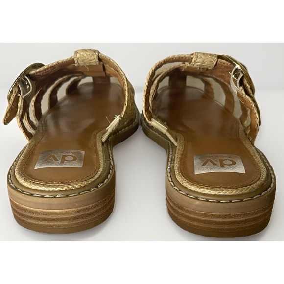 DV by Dolce Vita Fyona Fisherman Sandals Women Sz 8 Woven & Gold Buckle NWOB - Picture 8 of 12